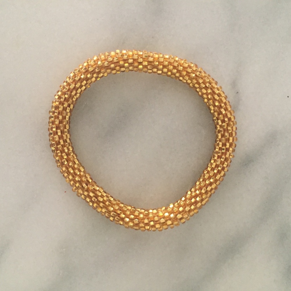 Beaded roll bracelet